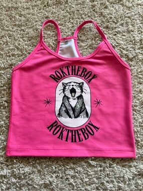 Hot Pink Graphic Tank Top